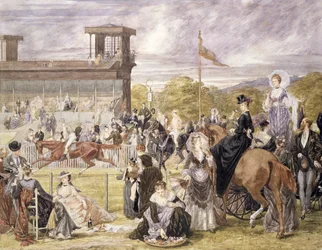 Las carreras en Longchamp en 1874